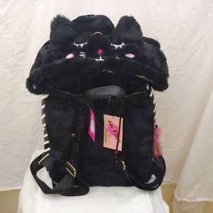 Luv Betsey Johnson Backpack with Black Kitty Hood